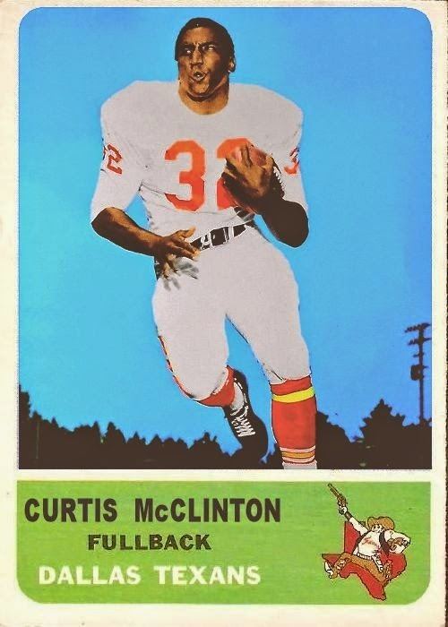 Curtis McClinton Cards That Never Were 1962 Fleer Curtis McClinton AFL Rookie of