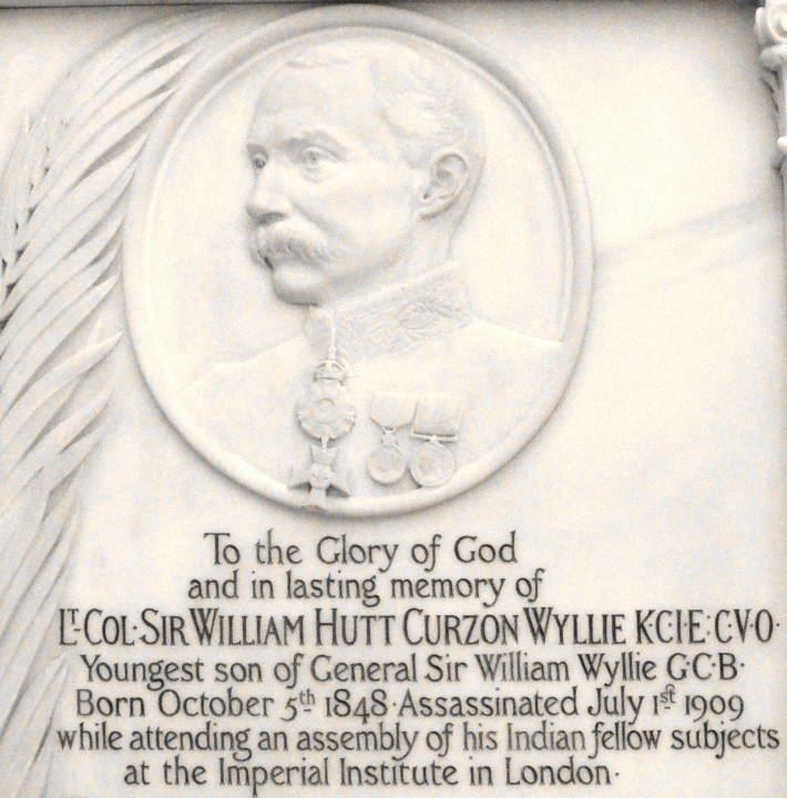 Curzon Wyllie Memorial to Lt Col Sir William Hutt Curzon Wyllie St Pauls