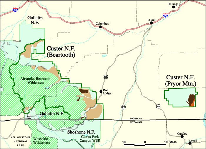 Custer National Forest Custer National Forest Geographic Divisions