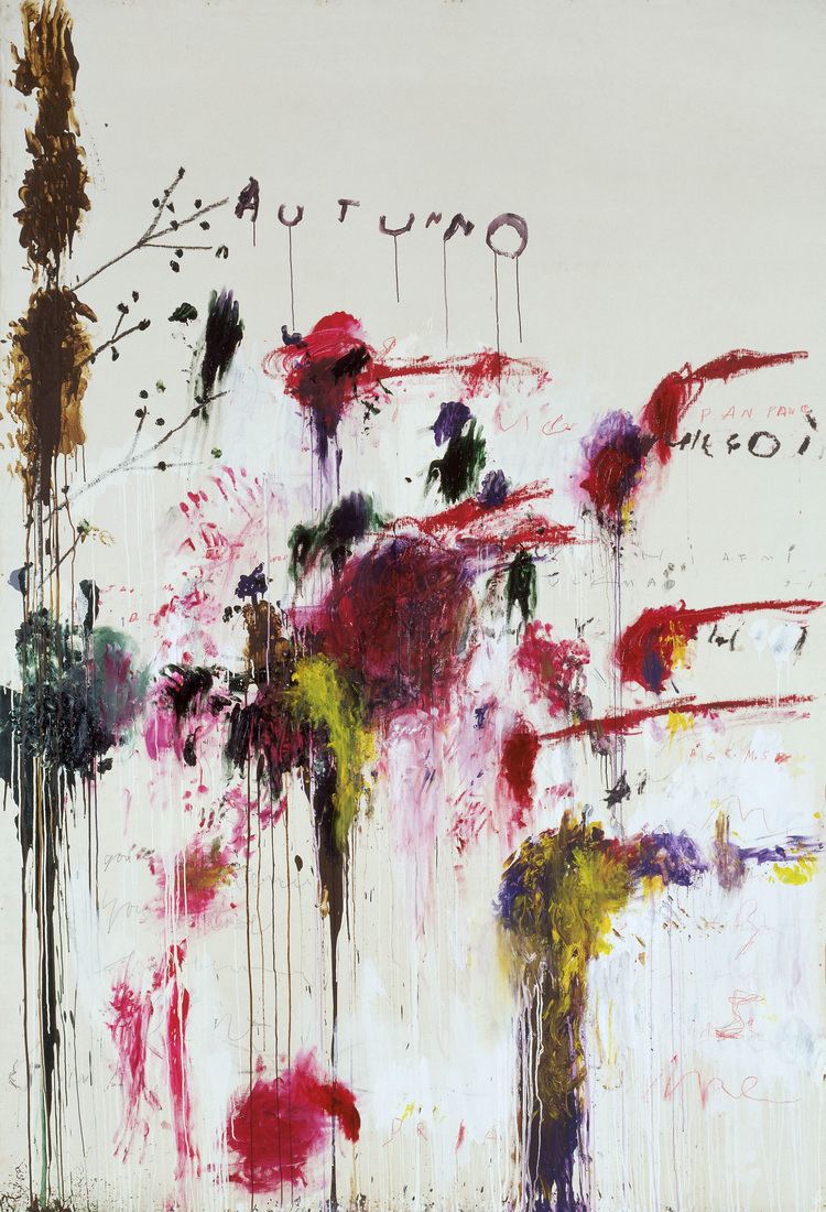 Cy Twombly Quattro Stagioni Autunno Cy Twombly WikiArtorg