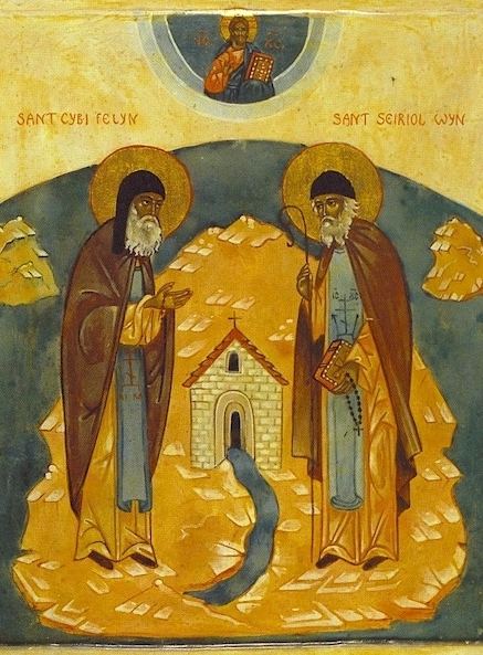 Cybi Dmitry Lapa Holy Fathers Seiriol and Cybi of Anglesey in