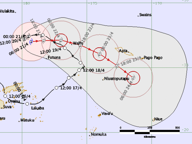 Cyclone Amos Cyclone Amos still over open water but strengthening Radio New