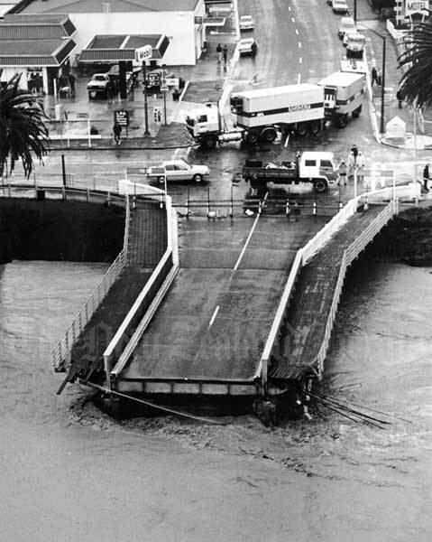Cyclone Bola Bridge washout after Cyclone Bola Floods Te Ara Encyclopedia of