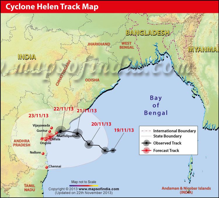 Cyclone Helen (2013) Cyclone Helen Hits Andhra Pradesh Coast Updates News Affected