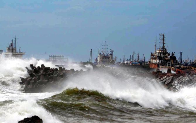 Cyclone Hudhud Cyclone Hudhud races towards Andhra Odisha at 150 kmph Rediffcom