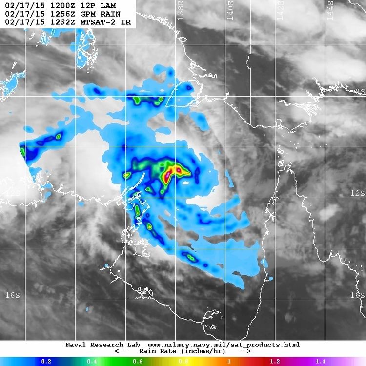 Cyclone Lam NASA satellites catch birth of Tropical Cyclone Lam in Gulf of