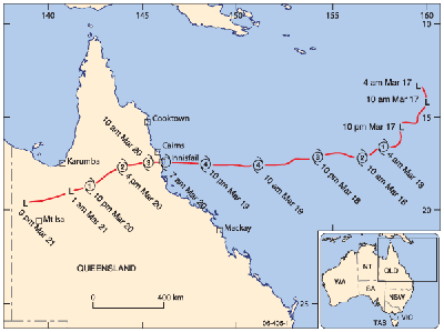 Cyclone Larry Geoscience Australia AusGeo News 83 Preliminary assessment of