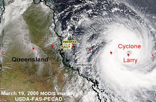 Cyclone Larry Cyclone Larry Hits Queensland Coast