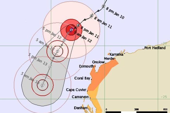 Cyclone Narelle Volatile Cyclone Narelle starts to weaken ABC News Australian