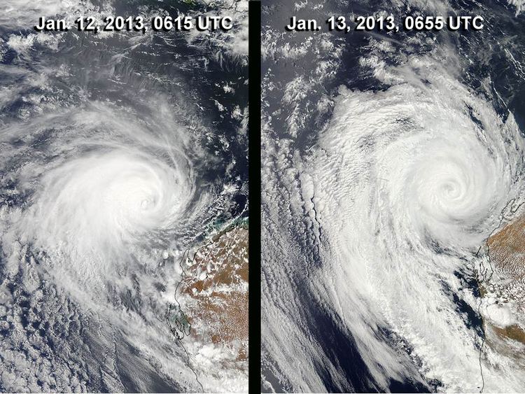 Cyclone Narelle NASA Tropical Storm Narelle Southern Indian Ocean