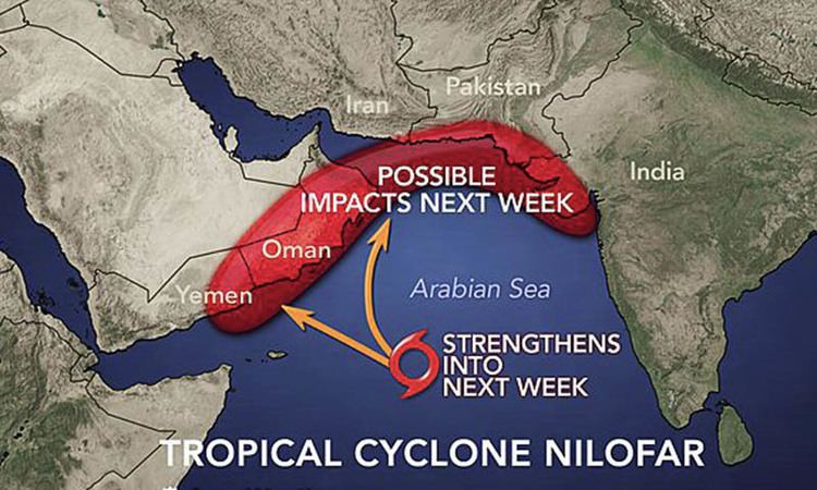 Cyclone Nilofar Cyclone 39Nilofar39 will bring heavy rains to Pakistan coast