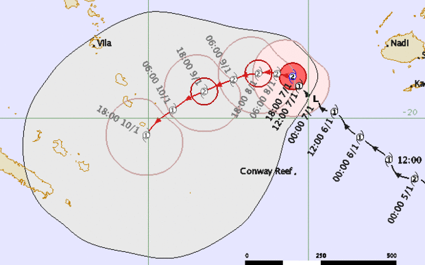 Cyclone Ula Cyclone Ula strengthens again Radio New Zealand News