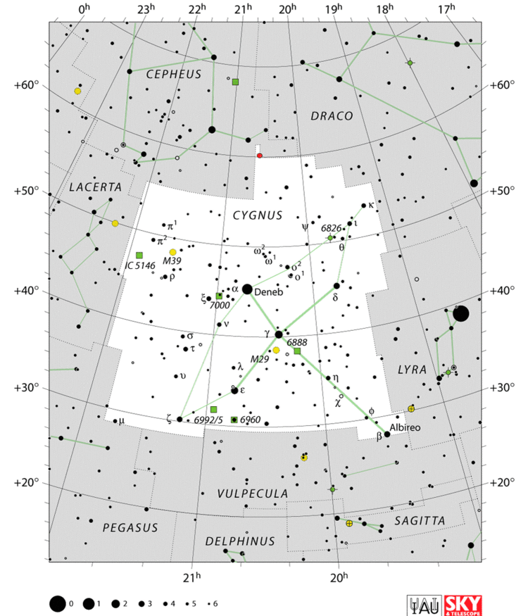 Cygnus (constellation) Cygnus Constellation Facts Myth Star Map Major Stars Deep Sky