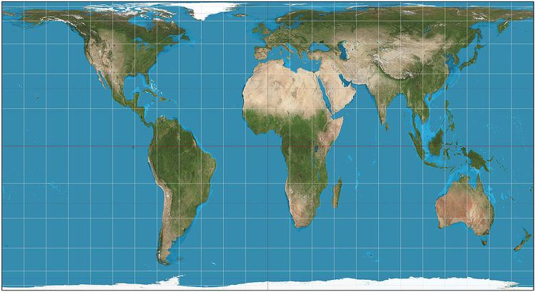 Cylindrical equal-area projection