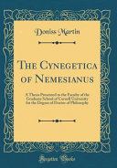The Cynegetica Nemesianus - Donnis Martin - Google Books