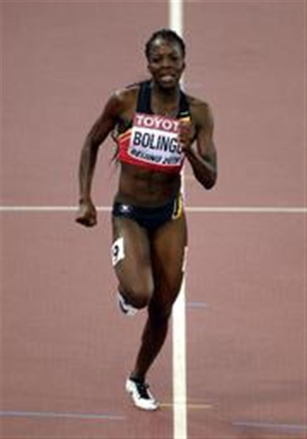 Cynthia Bolingo Mondiaux d39athltisme Cynthia Bolingo limine au 200m