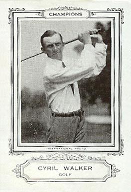 Cyril Walker 1926 Spalding Champion Golf Cyril Walker Boxing Other Card Value