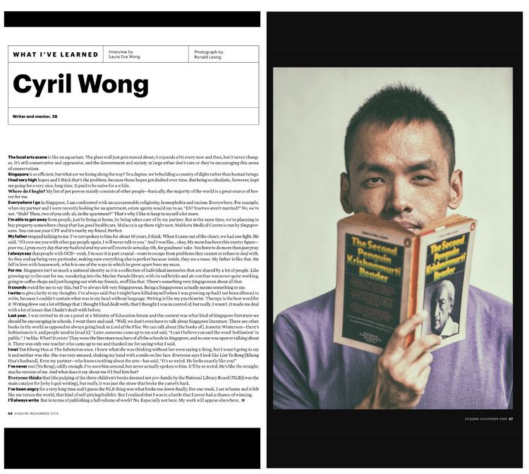 Cyril Wong CYRIL WONG