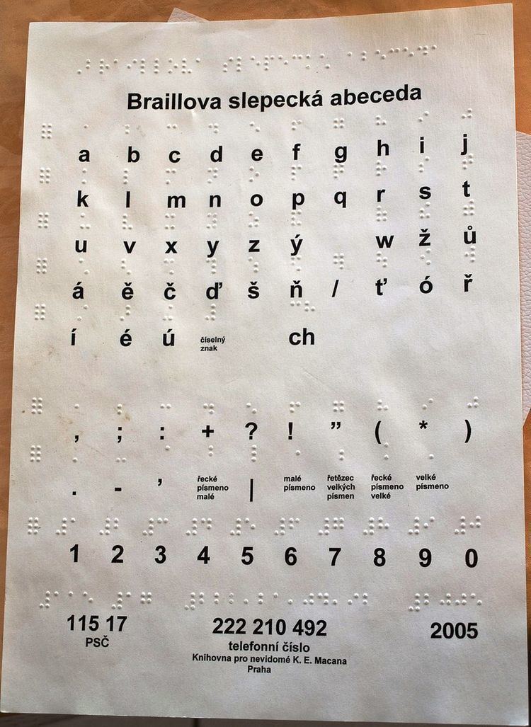 Czech Braille