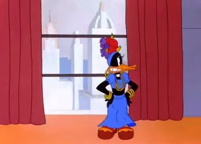 Daffy Doodles movie scenes Daffy Duck as Carmen Miranda in Yankee Doodle Daffy 1943 