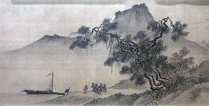 Dai Jin Chinese Painting Farewell At Jintai Dai Jin Ming Dynasty