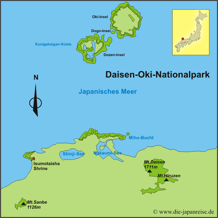 Daisen-Oki National Park DaisenOkiNationalpark Japans Nationalparks Die Japanreise