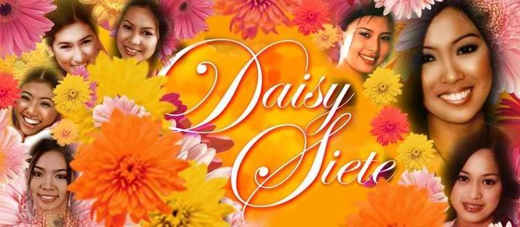 A poster of the 2003 TV Drama "Daisy Siete" starring Cheche Tolentino, Jovel Palomo, Izzy Trazona, Sunshine Garcia, Johlan Veluz,  Rochelle Pangilinan, Jopay Paguia (from left to right)