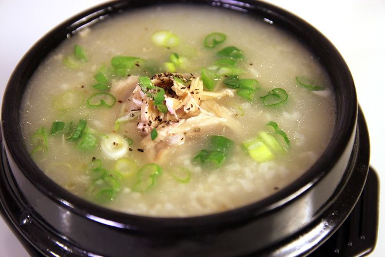 Dakjuk Chicken and rice porridge Dakjuk recipe Maangchicom