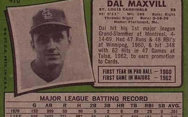 Dal Maxvill Maxvill cut ties with Cards after firing in 1994