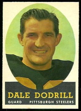 Dale Dodrill wwwfootballcardgallerycom1958Topps46DaleDod