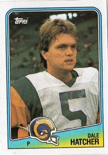 Dale Hatcher LOS ANGELES RAMS Dale Hatcher 293 TOPPS NFL 1988 American Football