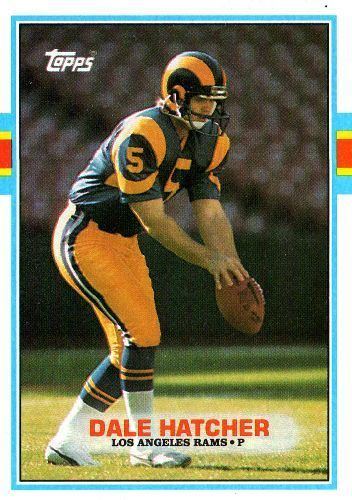 Dale Hatcher LOS ANGELES RAMS Dale Hatcher 132 TOPPS 1989 NFL American Football