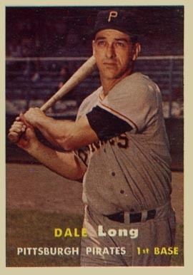 Dale Long 1957 Topps Dale Long 3 Baseball Card Value Price Guide
