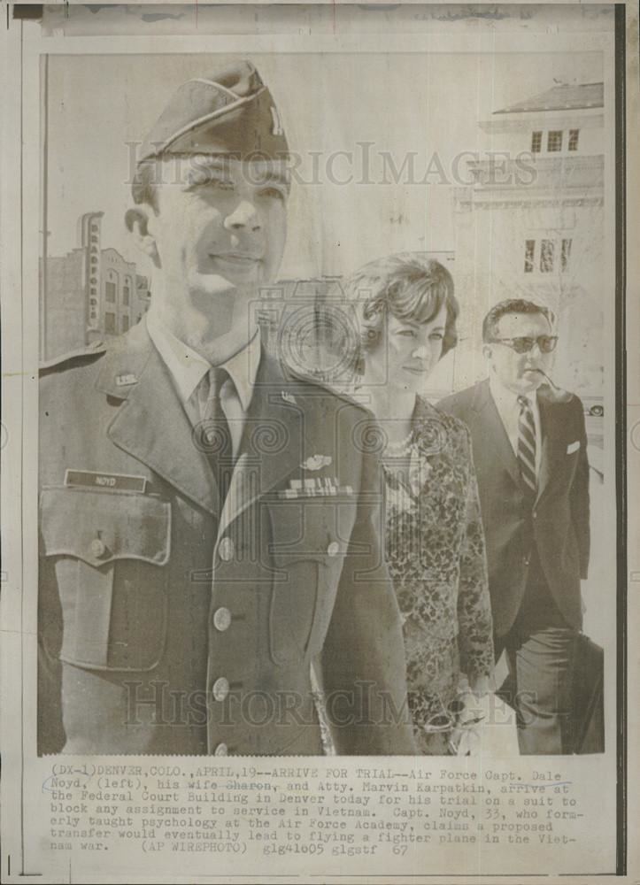 Dale Noyd 1967 Press Photo Air Force Capt Dale Noyd Federal court Vietnam War