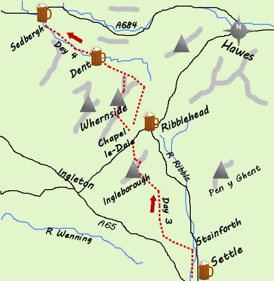Dales High Way Information routes and maps on walking A Dales High Way