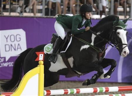 Dalma Rushdi Malhas Saudi woman rider ruled out of London 2012 Reuters