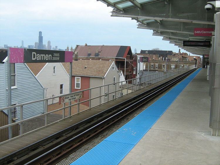 Damen station (CTA Pink Line)