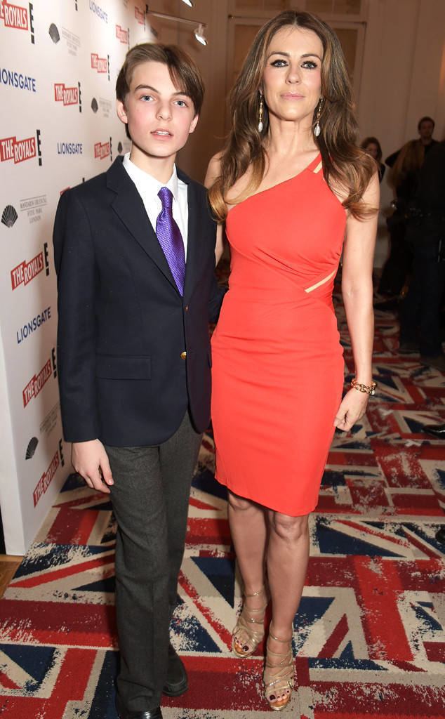 Damian Hurley Elizabeth Hurley39s 12YearOld Son Damian Looks All Grown Up While