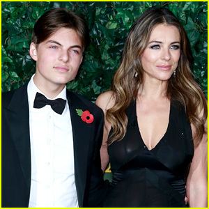 Damian Hurley Elizabeth Hurley Praises Son Damian39s Debut on 39The Royals