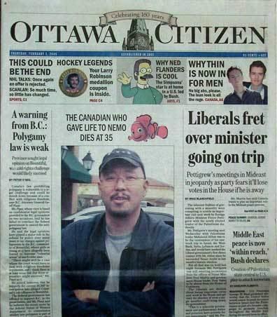 Dan Lee Tirade Dan Lee remembered in the Ottawa Citizen