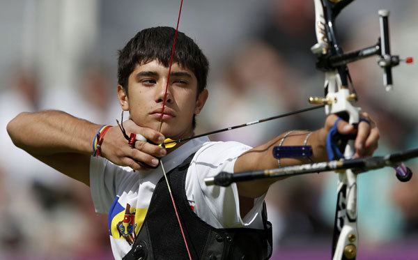 Dan Olaru Moldova39s Dan Olaru shoots during the men39s archery