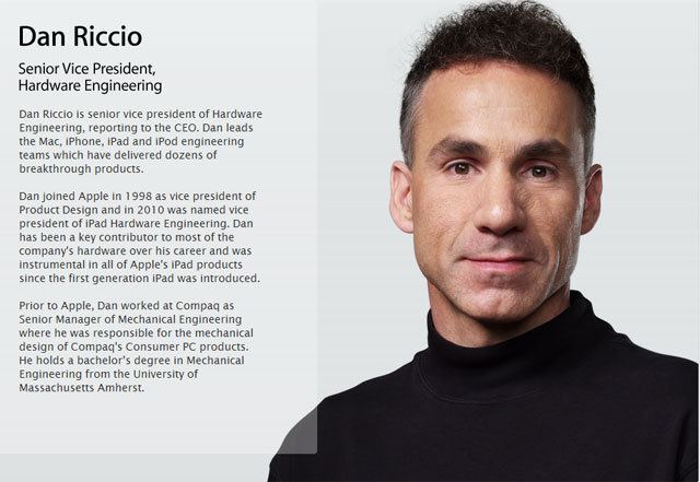 Dan Riccio Perch Dan Riccio SVP di Apple ha venduto il suo