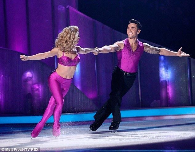 Dancing on Ice Jorgie Porter and Sylvain Longchambon are first to leave Dancing On