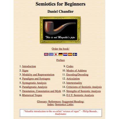 Semiotics for Beginners by Daniel Chandler