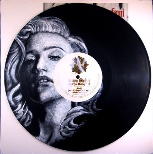 Daniel Edlen Drawings on vinyl records by Daniel Edlen Beauty will save