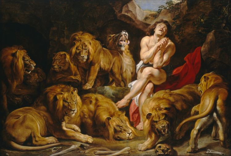 Daniel in the lions' den Daniel in the Lions39 Den painting Wikipedia