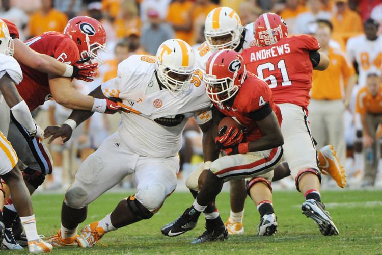 Daniel McCullers Tennessee39s Daniel McCullers following Terrence Cody39s