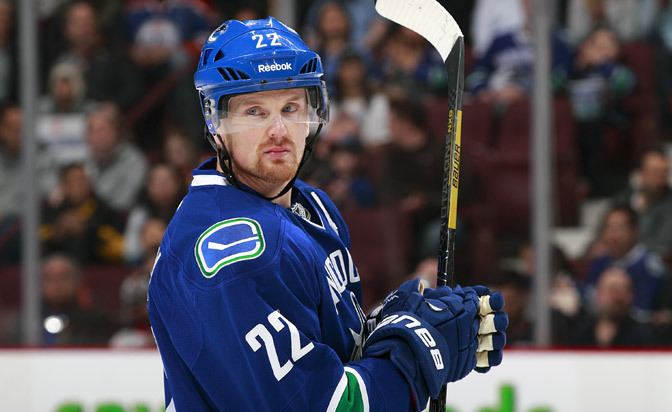 Daniel Sedin Vancouver Canucks forward Daniel Sedin adjusting as he