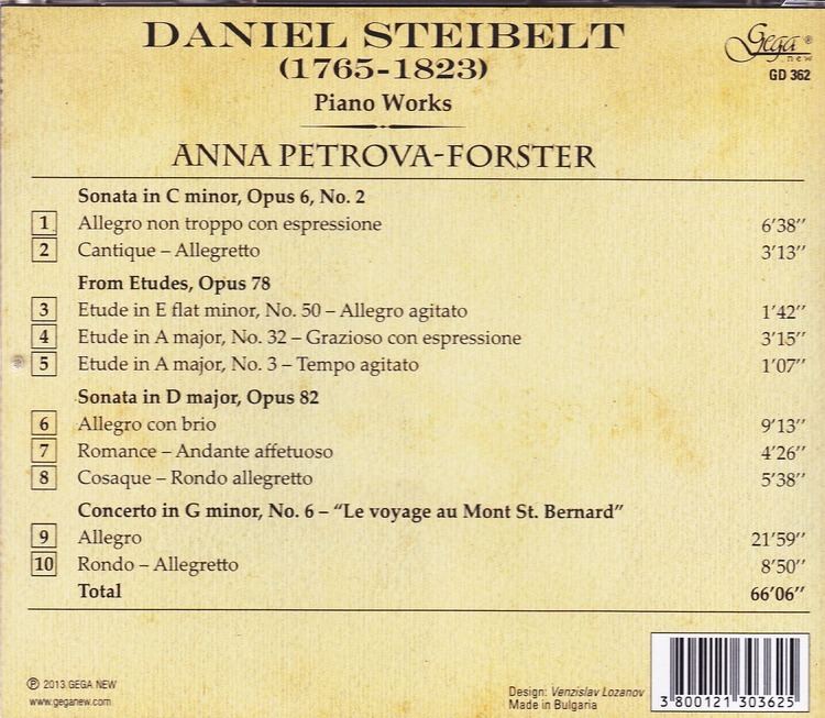 Daniel Steibelt annapetrova en Daniel Steibelt CD