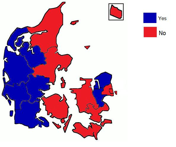 Danish Maastricht Treaty referendum, 1992